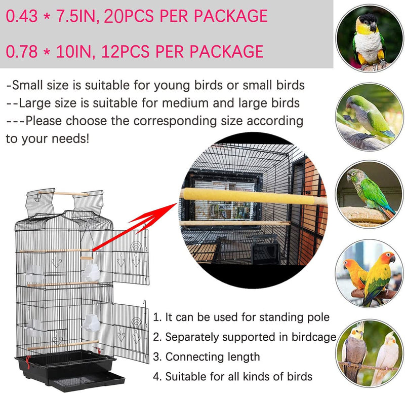 Sand Perch Covers for Bird 20pcs 7.5" x 0.43" - BeesActive Australia