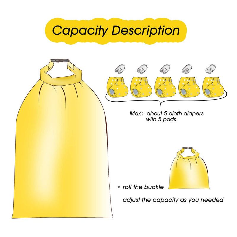 Hisprout Grab and Go Waterproof Washable Reusable Diaper Wet Bag (Duckling) Duckling - BeesActive Australia