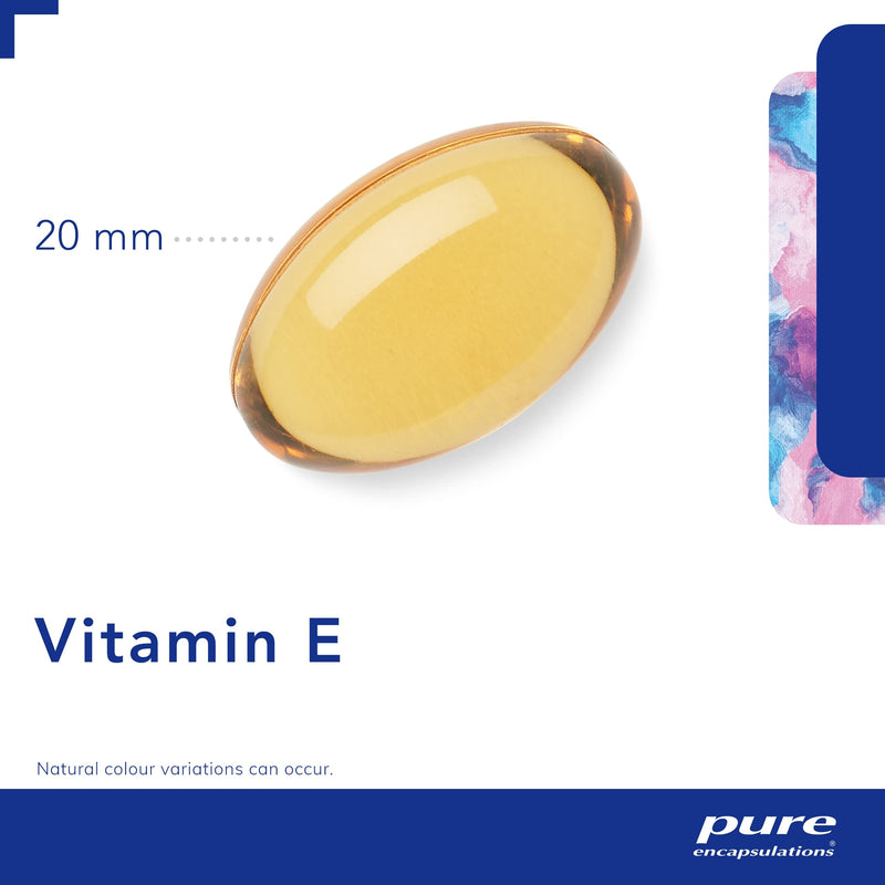 Pure Encapsulations - Vitamin E (with Mixed Tocopherols) - 400 IU Natural D-Alpha Tocopherol - Antioxidant Dietary Supplement - 90 Softgel Capsules - BeesActive Australia