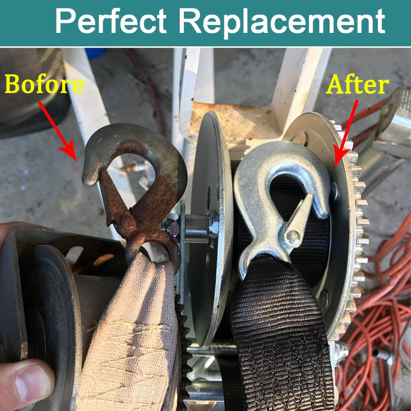 [AUSTRALIA] - Botepon Marine Boat Trailer Winch Strap with Hook Replacement, 2''x20' and 4500 lbs Capacity for Boats, Trailer, Wave Runner, Towing, Heavy Duty Equipment 