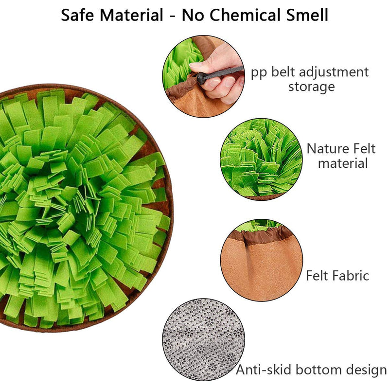 DC DCTOY Dog Feeding Mats Snuffle Mats, Dog Training Mats Dog Puzzle Toys, Nosework Blanket Pet Snuffle Bowl Cat Snuffle Mat for Cats Dogs,Activity Fun Play Mat for Relieve Stress Restlessness - BeesActive Australia