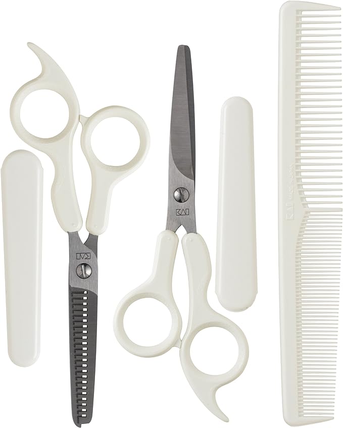 KAI sanpatusetto Cut & Skillet Scissors & Comb Set with Cap - BeesActive Australia