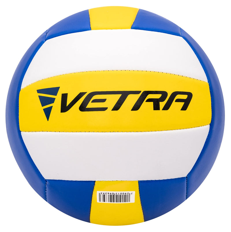 VETRA Volleyball Soft Touch Volley Ball Official Size 5 Outdoor Indoor Beach Gym Game Ball New Yellow/Blue/White - BeesActive Australia