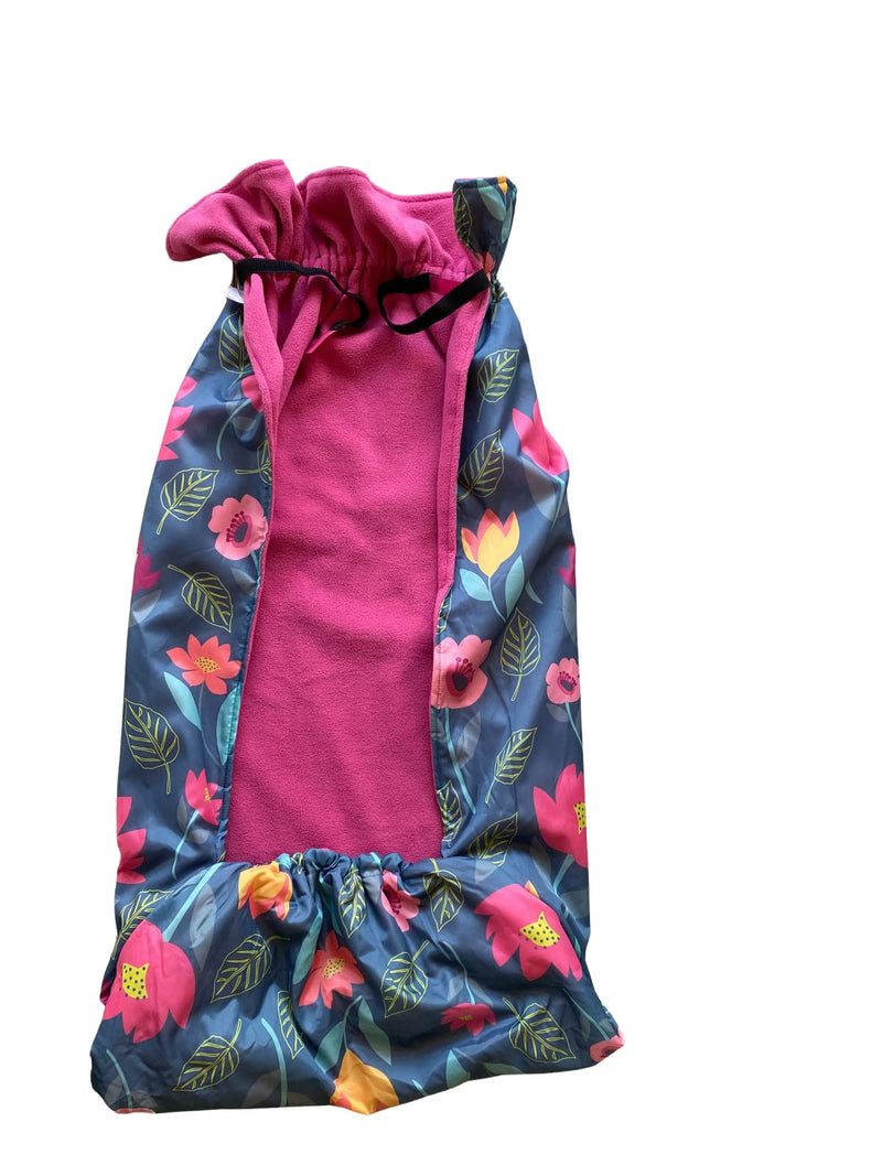 Waterproof Fleece-Lined Wheelchair Cosy Cover | Universal fit for Manual and Powered wheelchairs | Adult Size | Easy to fit Wheelchair Blanket | Wheelchair Accessory | Warmth & Comfort (Floral) Floral - BeesActive Australia