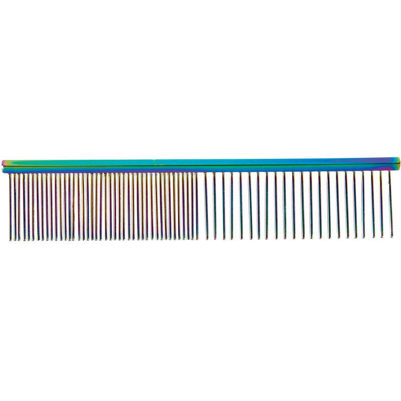 Master Grooming Tools Steel Pet Rainbow Greyhound Comb, Fine and Coarse, 7-1/2-Inch Fine/Coarse - BeesActive Australia