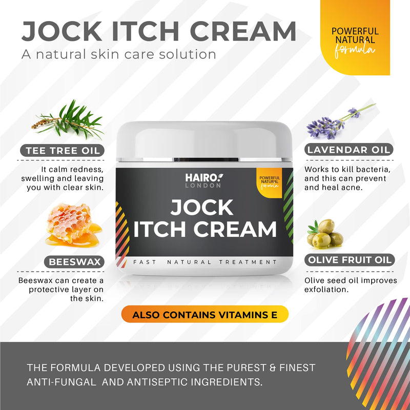 Jock Itch Treatment for Men & Women | Antifungal Cream | Skin Hero Jock Itch Treatment Antifungal | Supersize 50ml - BeesActive Australia