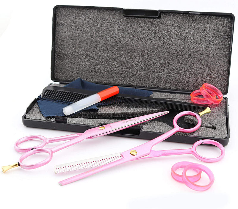 Haryali London Professional 6.0" Hairdressing Barber Scissors Hair Cutting Thinning Texturing Salon Shears with Fixed Screw Set Comes in a Black Box - BeesActive Australia