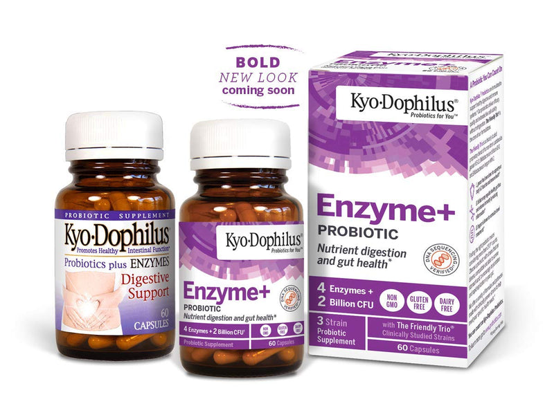 Kyo-Dophilus Probiotic Plus Enzymes, 60 Capsules (Packaging May Vary) - BeesActive Australia