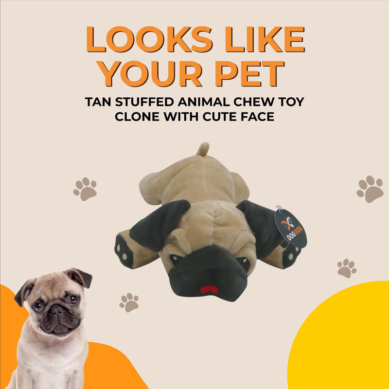 Dog Dog Pug Stuffed Animal Fawn Color Plush Toy - BeesActive Australia