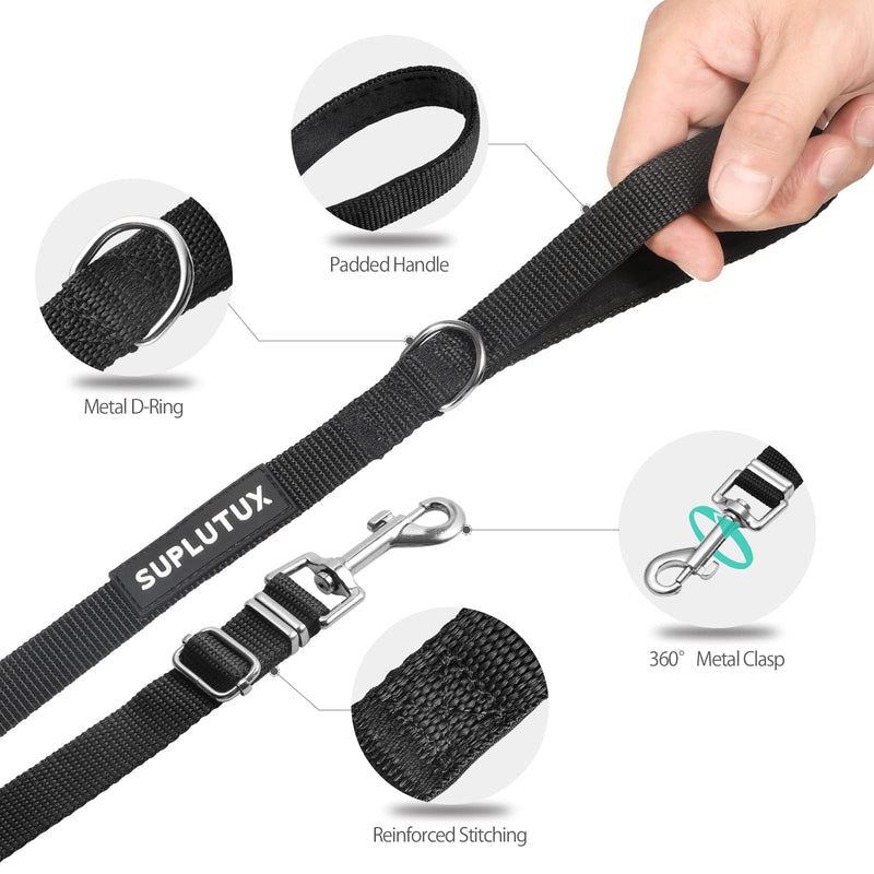 Long Leash for Dog Training - 10ft 16ft 30ft 50ft Adjustable Obedience Recall Dog Training Leash for Large Medium Small Dogs with Storage Pouch 30 FT Black - BeesActive Australia