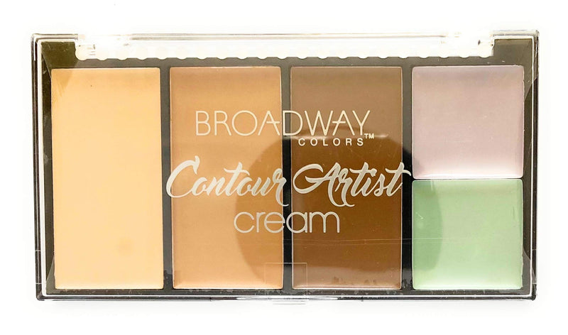 Broadway Colors (1) Contour Artist Cream - Cream Contour Kit - BCK01 Light/Medium - Net Wt. 0.098 oz. x 3 Contour Creams - 0.052 oz. x 2 Color Collector Creams - BeesActive Australia
