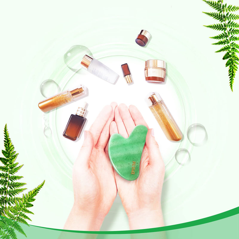 IPSUM LONDON Emerald Jade Gua Sha, Gifts for Women, 52pp. FREE E-BOOK Birthday Gifts for Her, Face & Body Gua Sha Tool, Gua Sha Stone Gift for Friends, Beauty Gifts for Her, Friendship Gifts for Women - BeesActive Australia