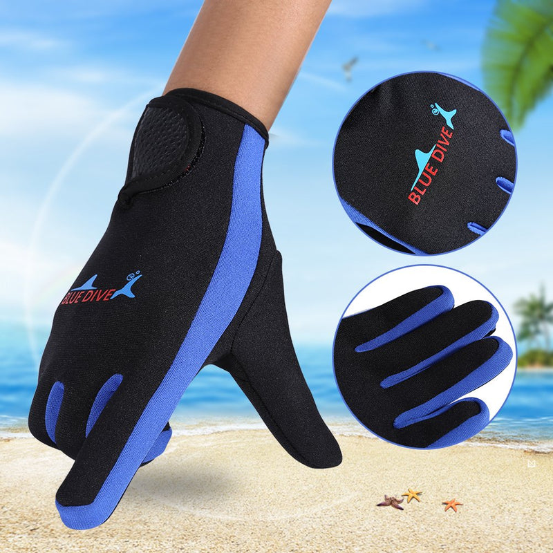 Diving Gloves, 1Pair/Set 3 Colors Scuba Diving Neoprene Gloves for Snorkeling Kayaking Surfing Water Sports - BeesActive Australia