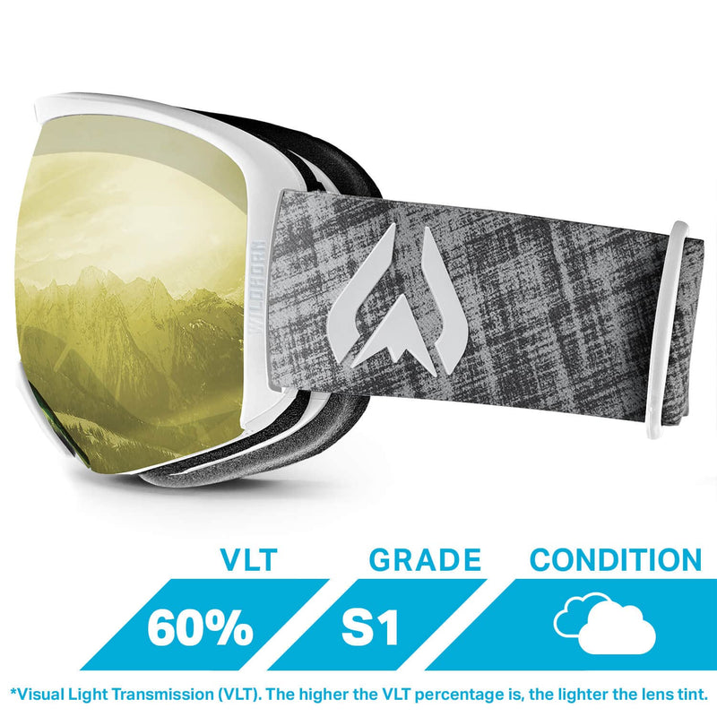 WILDHORN Cristo Ski Goggles - US Ski Team Official Supplier - Snow Goggles for Men, Women & Youth - BeesActive Australia
