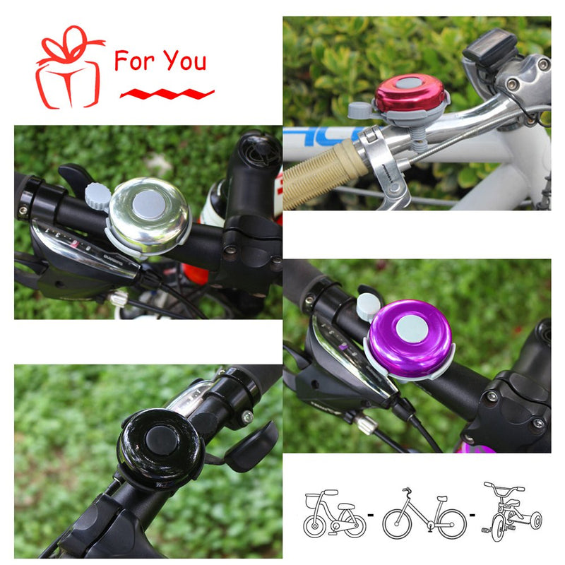 MOFAST Bike Bell for Adult Kids Girls Boys (2 Styles, 7 Colors) Black 3 - BeesActive Australia
