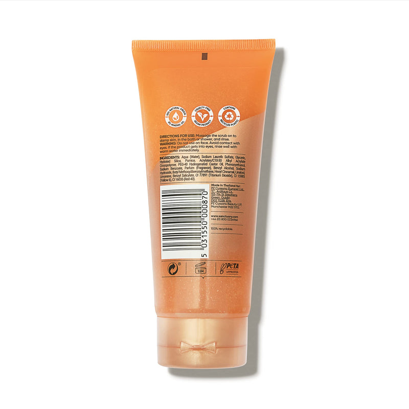 Sanctuary Spa Exfoliating Body Scrub, No Mineral Oil, Cruelty Free and Vegan Body Exfoliator, 200 ml Signature - BeesActive Australia
