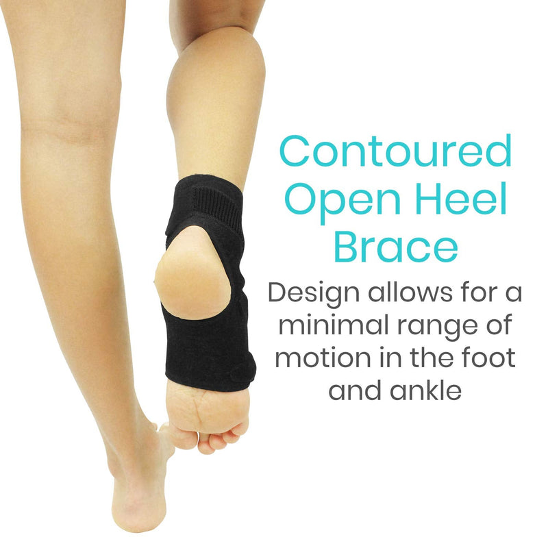 Vive Foot Ankle Wrap - Right and Left Foot Support Sleeve Brace for Men and Women - Adjustable Sprained Feet - Lightweight, Breathable Guard - Stabilizer for Running, Rolled Sprains, Swollen Tendonitis Small / Medium - BeesActive Australia