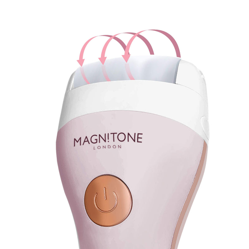 Magnitone Well Heeled 2 Rechargeable Express Pedicure System Electric Hard Skin Remover, Pink, 1 count - BeesActive Australia