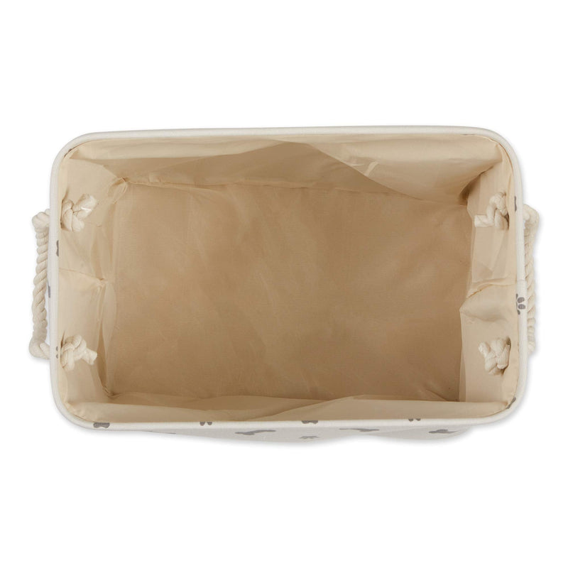 Bone Dry Pet Storage Collection Paw and Bone Print, Small Rectangle, Gray - BeesActive Australia