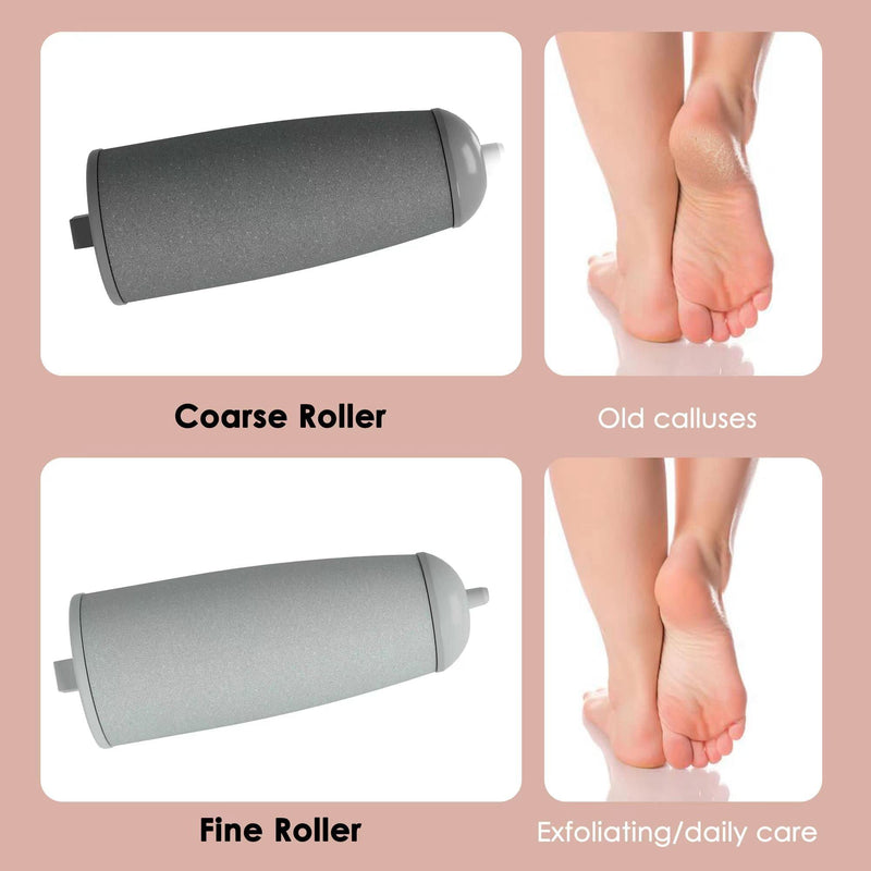 Foot File,Dongxw Electric Foot Callus Remover USB Rechargeable Waterproof Hard Skin Remover Foot with 2 Rollers LED Light,8 in 1 Foot Scraper Foot Care Gift Kit for Cracked Heels Calluses Dead Skin 1 count (Pack of 1) - BeesActive Australia