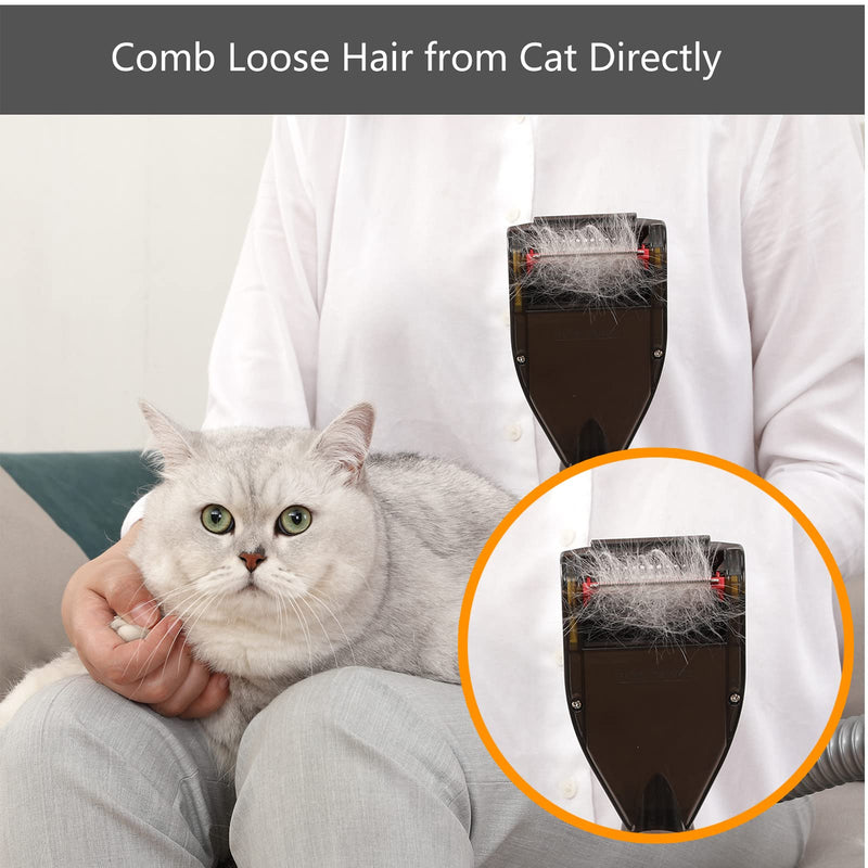 Defurry Pet Grooming Brush Hair Deshedding Tool for Dogs&Cats Professional Shedding Fur Remover Comb as Vacuum Cleaner Attachment Kit for Dyson V15 V12 V11 V10 V8 V7 V6 - BeesActive Australia
