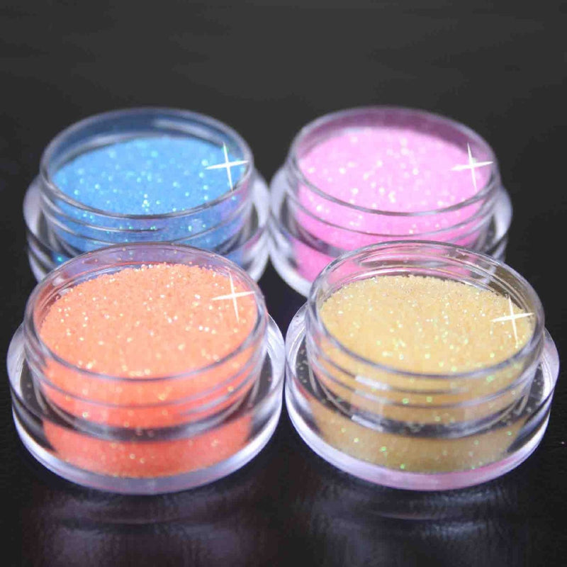 Renexxt 12 Mix Color Random Nail Art Acrylic Glitter Dust Powder 1 - BeesActive Australia