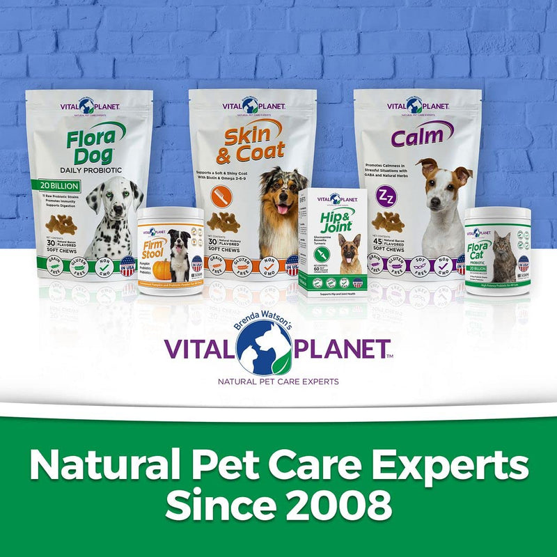 Vital Planet - Flora Dog - High Potency, Multi Strain Probiotic Formula for Dogs 30 Servings - BeesActive Australia