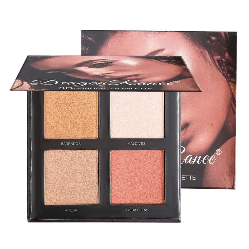 High-gloss eyeshadow palette, high-gloss glitter powder, nose shadow, face powder, face brightening and three-dimensional contouring, can be mixed and used, durable waterproof makeup palette - BeesActive Australia