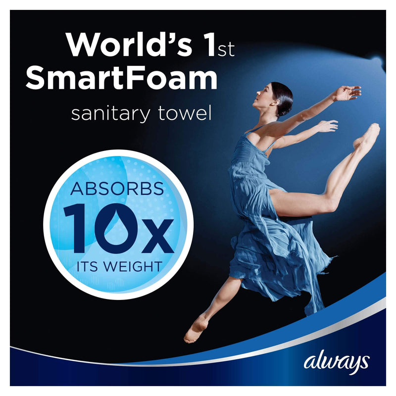 Always Infinity Night Sanitary Towels Wings 10 Pads Revolutionary Technology, Always Comfort and Protection, Size 3 - BeesActive Australia