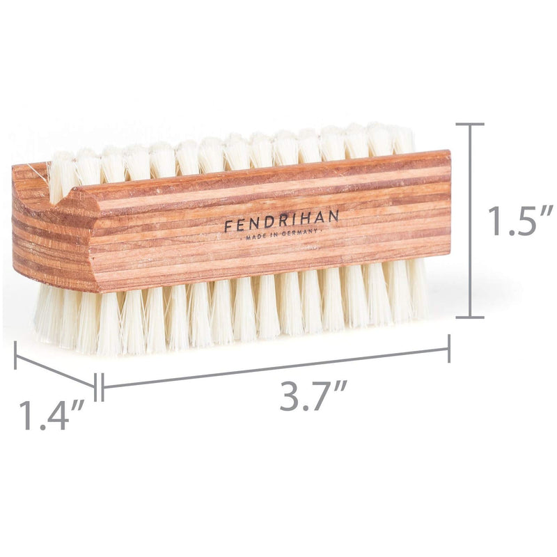 Fendrihan Dual Sided Wood Nail Brush with Pure Boar Bristles 3.7" (Made in Germany) - BeesActive Australia