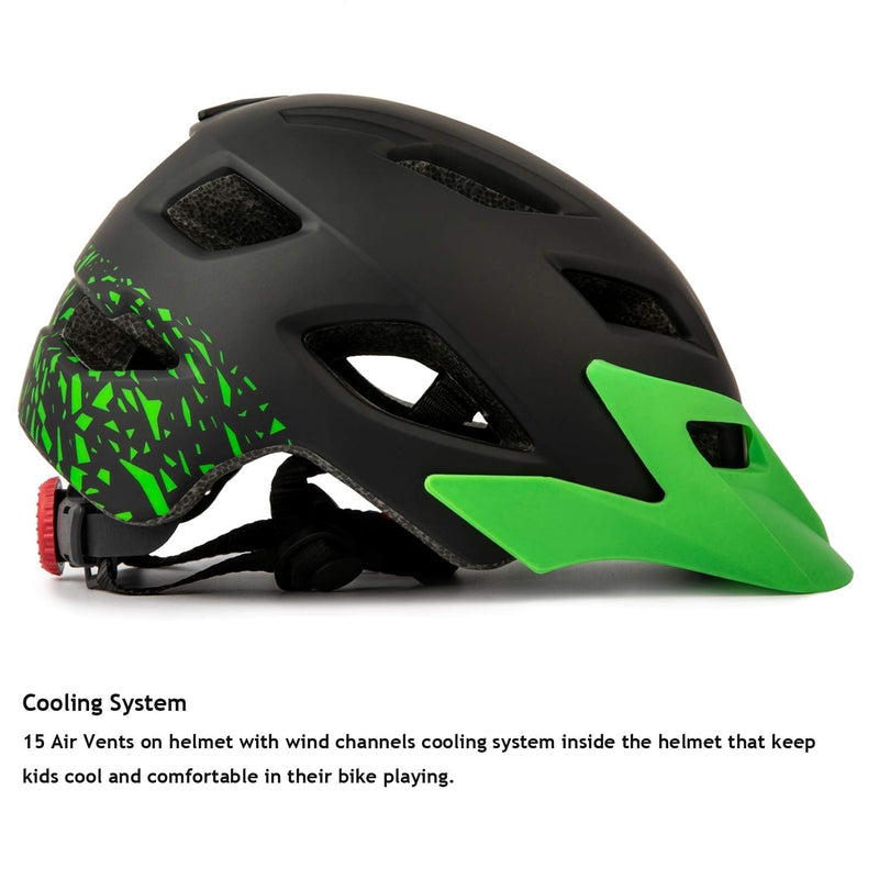 Kids Helmet, Exclusky Kids Bike Helmet Adjustable Safety Lightweight Children Bicycle Helmet for Kids Skating Cycling Scooter Boys and Girls Bicycle Helmets Ages 5-14 Black - BeesActive Australia