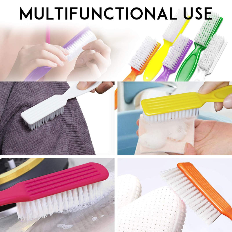 HOFASON 20Pcs Handle Grip Nail Brush, Hand Fingernail Cleaner Brush Manicure Tools Scrub Cleaning Brushes Kit for Toes and Nails Women Men(Random Colors) - BeesActive Australia