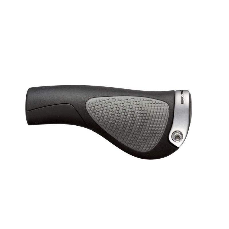 Ergon - GP1 Ergonomic Lock-on Bicycle Handlebar Grips | Regular, Gripshift, or Rohloff/Nexus Compatible | for Hybrid, E-Bikes, and Mountain Bikes | Two Sizes | Black/Gray - BeesActive Australia