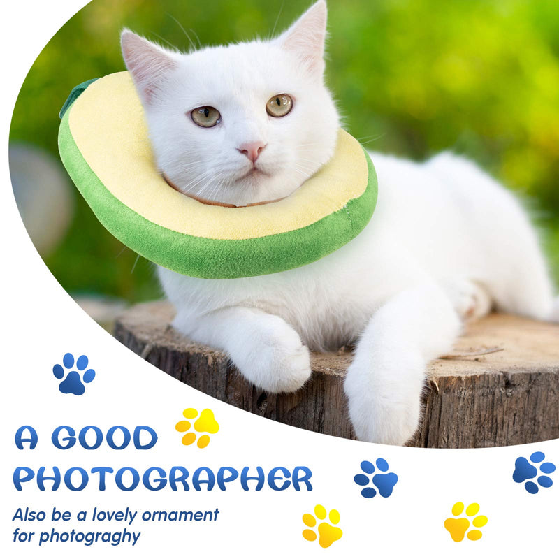 Weewooday 4 Pieces Cat Recovery Collar Cute Cat Neck Cone Cat Elizabeth Padded E-Collar Anti-bite Lick Dog Collar with Smooth Texture for Kitten and Cat - BeesActive Australia