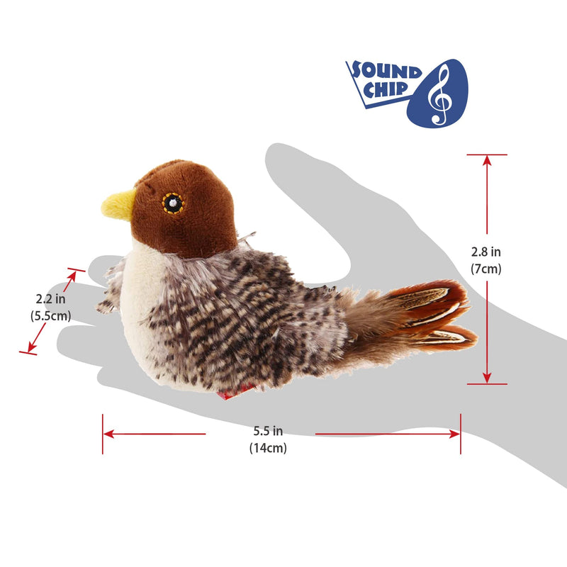 Gigwi Interactive Cat Toys Animal Sound Interactive Squeaking Cat Toys Melody Chaser & Toys for Cats to Play Alone,Play and Squeak Kitten Toy for Boredom Bird - BeesActive Australia
