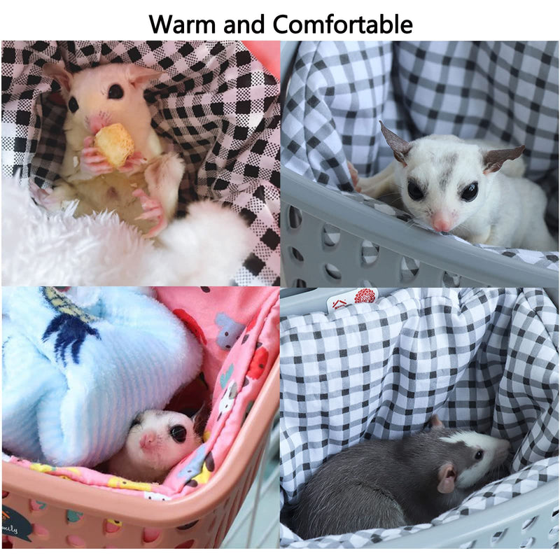 JWShang Rat Bed, Rat Hammock Hanging Basket Warm Bed, Rat Cage Accessories and Habitats, Small Animals Removable Nest Mat for Hamster, Sugar Glider, Rat (Small, Grey) Large - BeesActive Australia