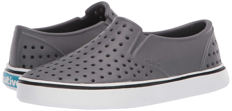 [AUSTRALIA] - Native Shoes, Miles, Kids Shoe Little Kid (4-8 Years) 2 Little Kid Dublin Grey/Shell White 