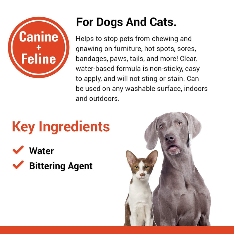 Vet Classics Yuck! No-Chew Training Spray for Dogs, Cats – Water-Based Formula for Dog Chewing – Dog Chew Spray, Cat Chew Spray for Surfaces, Furniture, Bandages, Pet Sores – 8 Oz. - BeesActive Australia