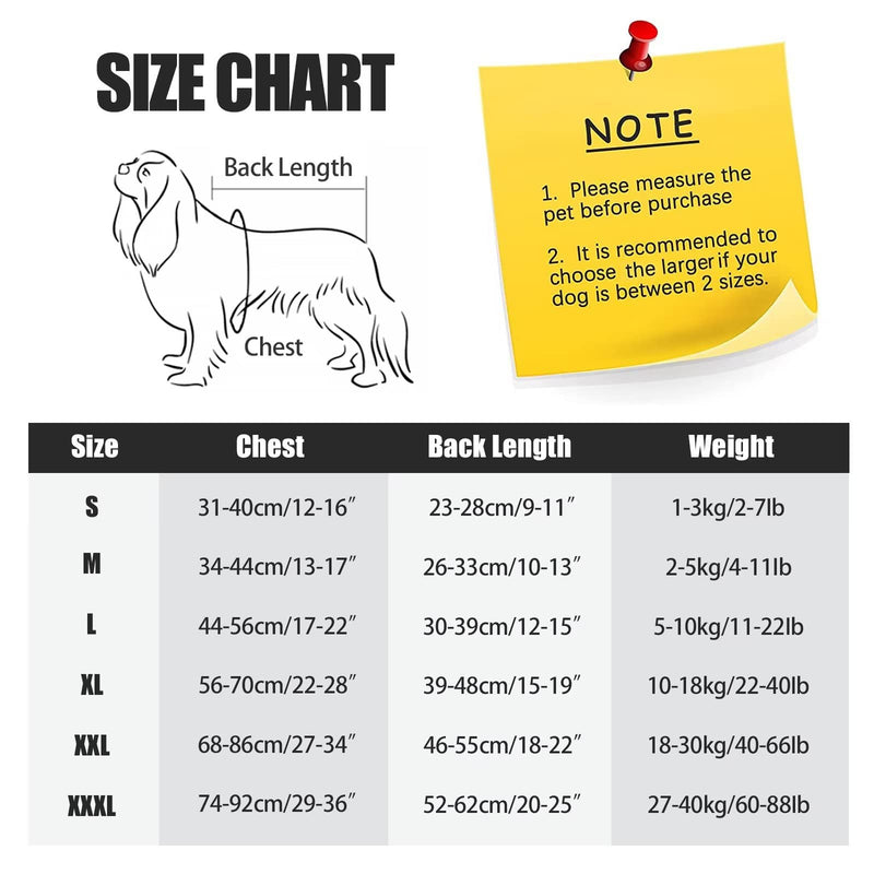 HEYWEAN Dog Surgical Recovery Suit for Dogs Keep Dog from Licking Abdominal Wound E-Collar Alternative After Surgery Wear Multicolour X-Large WineRed - BeesActive Australia