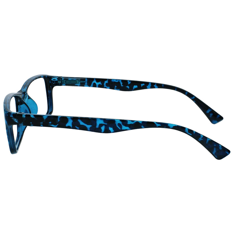 The Reading Glasses Company Blue Tortoiseshell Readers Designer Style Mens Womens R92-3 +1.00 +1.00 Magnification - BeesActive Australia