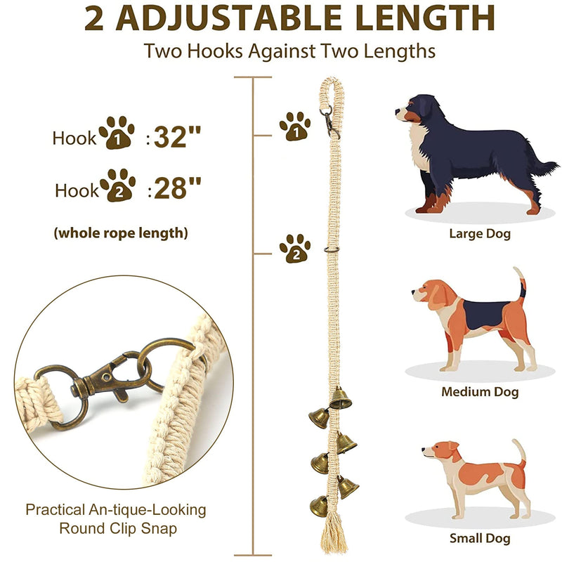 NVOART Dog Door Bell Training Doorbell Bronze - BeesActive Australia