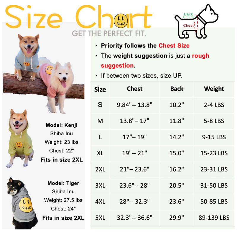 ChoChoCho Smile Dog Hoodie, Smiley Face Dog Sweater, Stylish Dog Clothes, Cotton Sweatshirt for Dogs and Puppies, Fashion Outfit for Dogs Cats Puppy Small Medium Large 3XL (Chest: 23.6''-28'' / Suggest: 31-50 lbs) Baby Blue - BeesActive Australia