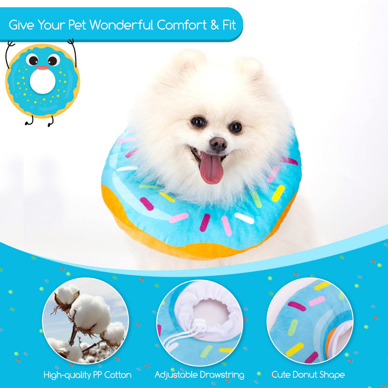 Cat Cone Collar Soft, Nobleza Adjustable Cute Donut Pet Recovery Collar for Wound Healing, Comfy Alternative Elizabethan Collar Medical Neck Pillow After Surgery Medium - BeesActive Australia