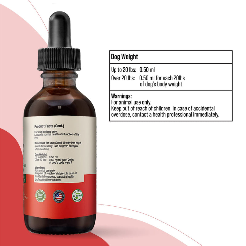 Ancient Pet Liver - Advanced Liver Support Supplement for Dogs - Liquid Delivery for Better Absorption - Milk Thistle, Dandelion, Artichoke & More! - BeesActive Australia