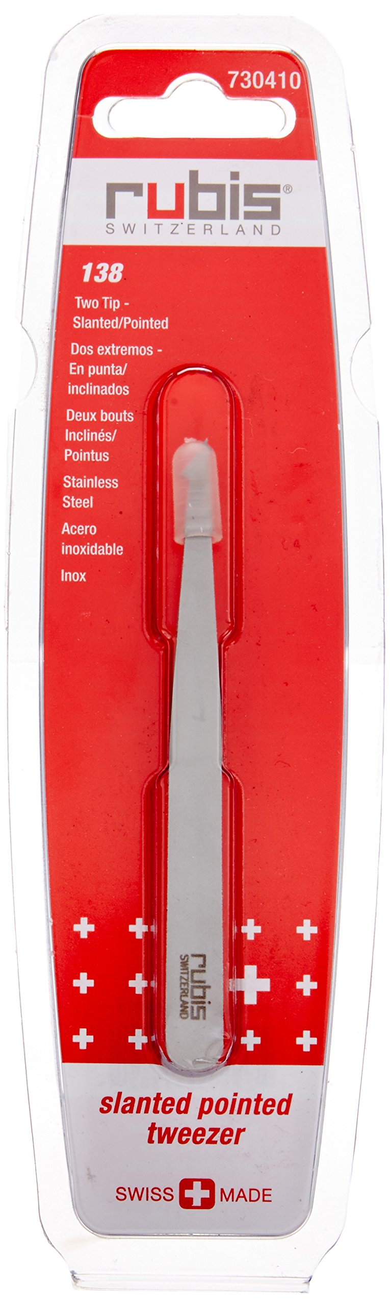 Rubis Switzerland Two Tip Pointed/Slanted Tweezer - BeesActive Australia