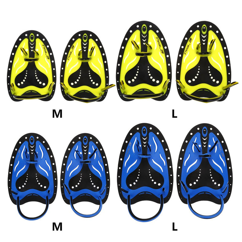 ZJchao Professional Swim Training Paddles Adjustable Diving Training Hand Fin Flippers Flat Paddles Swimming Training Aid Scuba Equipment for Men Women Children #2 - BeesActive Australia