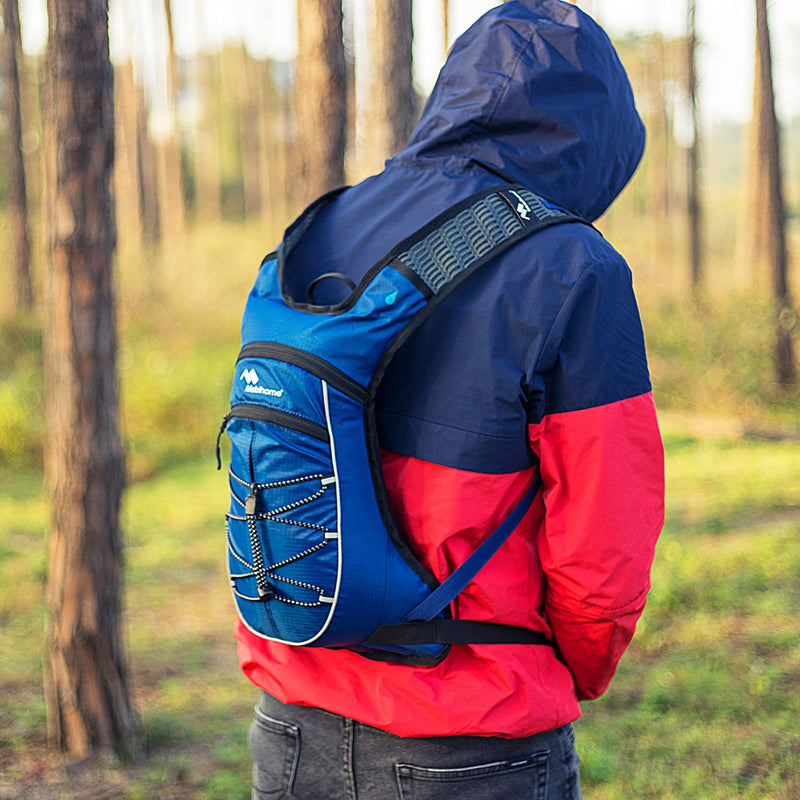 Mobihome Hydration Backpack Lightweight Sport Daypack & Bike Backpacks with 2L Leak Proof Water Bladder, Adjustable Padded Shoulder, Chest & Waist Straps for Running, Hiking, Cycling, Climbing Red-002 - BeesActive Australia