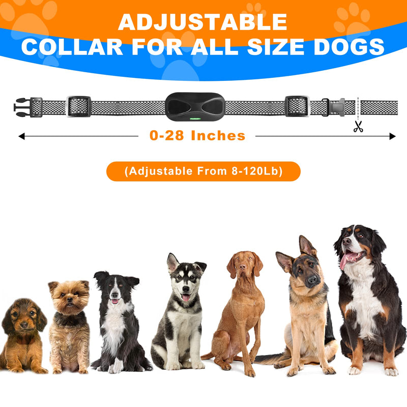 NOLTSE Dog Training Collar with Remote 2600FT, Dog Shock Collar with 99 Levels Shock & Vibration, Beep, Light and Keypad Lock Modes, Rechargeable Waterproof Electric Shock Collar Light Black - BeesActive Australia