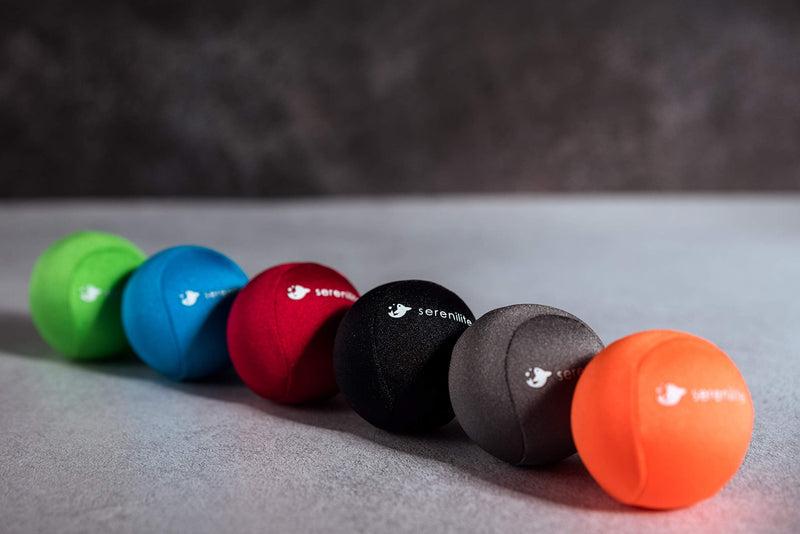 Serenilite Stress Balls, Anxiety Relief Items, Grip Strength Trainer, Meditation Accessories, Physical Therapy Equipment, Fidget Ball, Stress Balls for Adults, Hand Grip Exerciser Strengthener Jet Black - BeesActive Australia