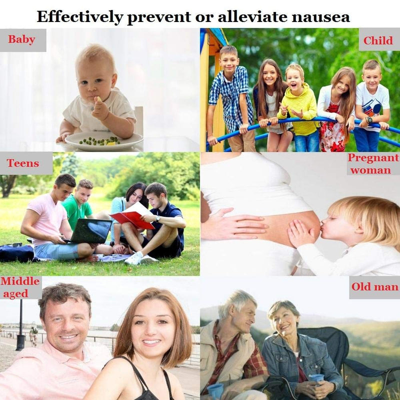 (N/A) 6 Pieces,Travel Bands Kids,Vertigo Relief,Sea Sickness Wristbands,Motion Sickness,Prevent,Hayfever Wristband,Sickness Bands, - BeesActive Australia